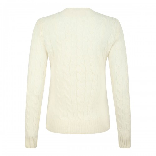 Ivory White Cable Knit Jumper 2
