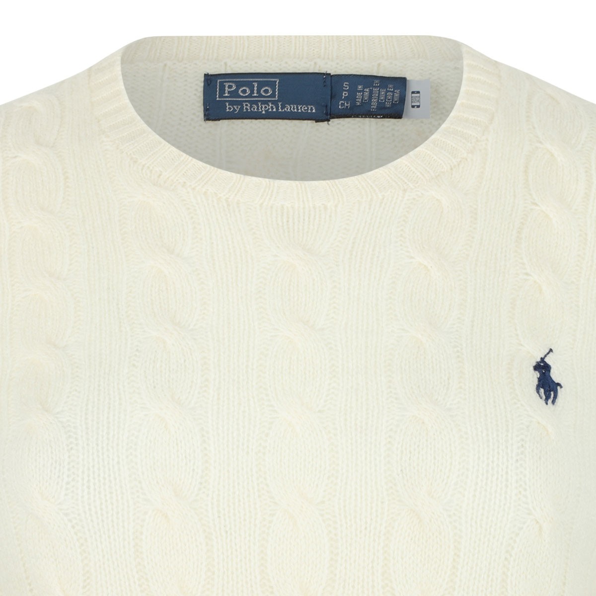 Ivory White Cable Knit Jumper