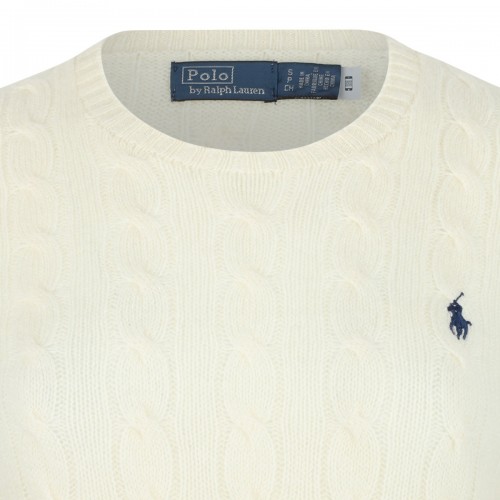 Ivory White Cable Knit Jumper