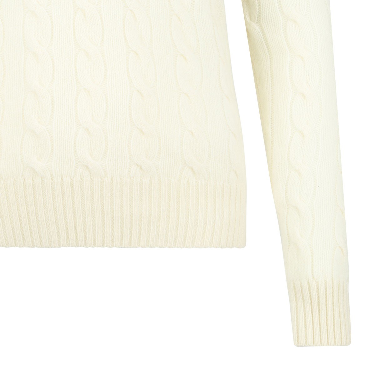 Ivory White Cable Knit Jumper
