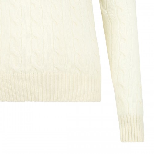 Ivory White Cable Knit Jumper