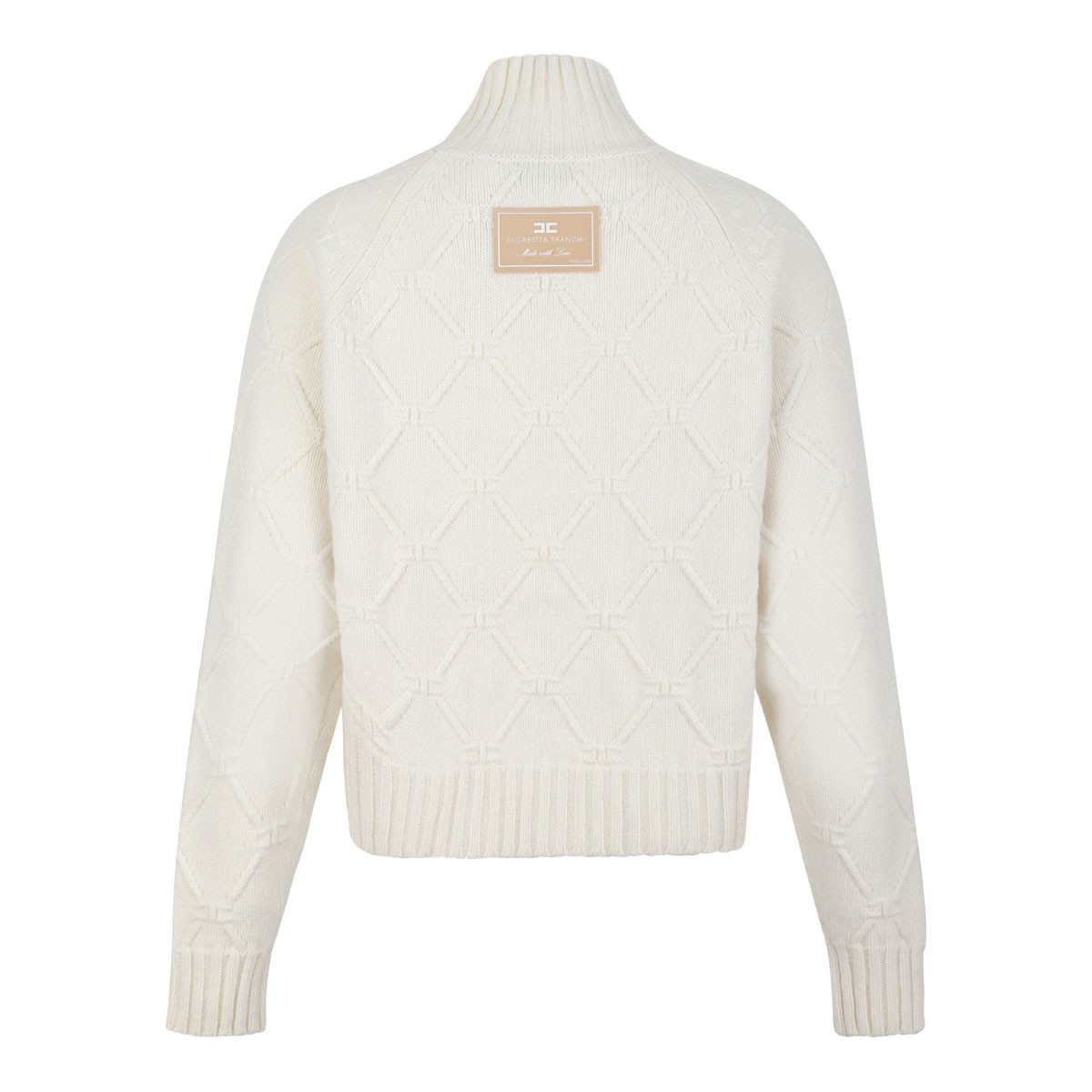 Off White High Neck Sweater