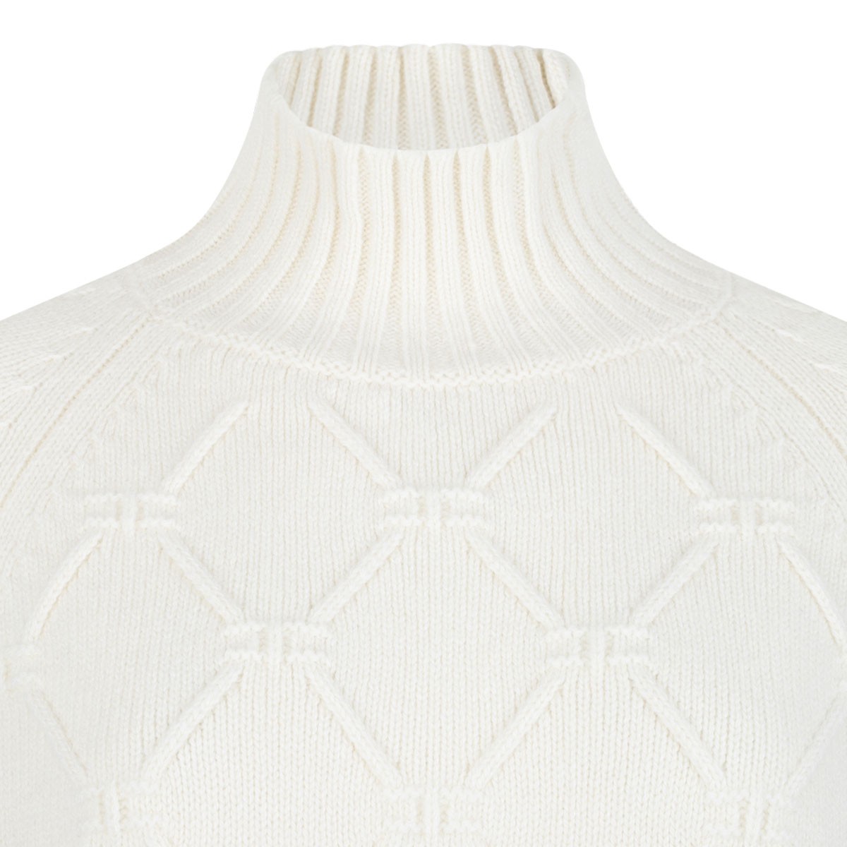 Off White High Neck Sweater