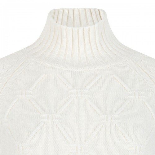 Off White High Neck Sweater