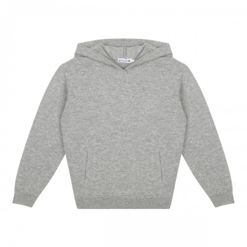 Grey Wool and Cashmere Hoodie