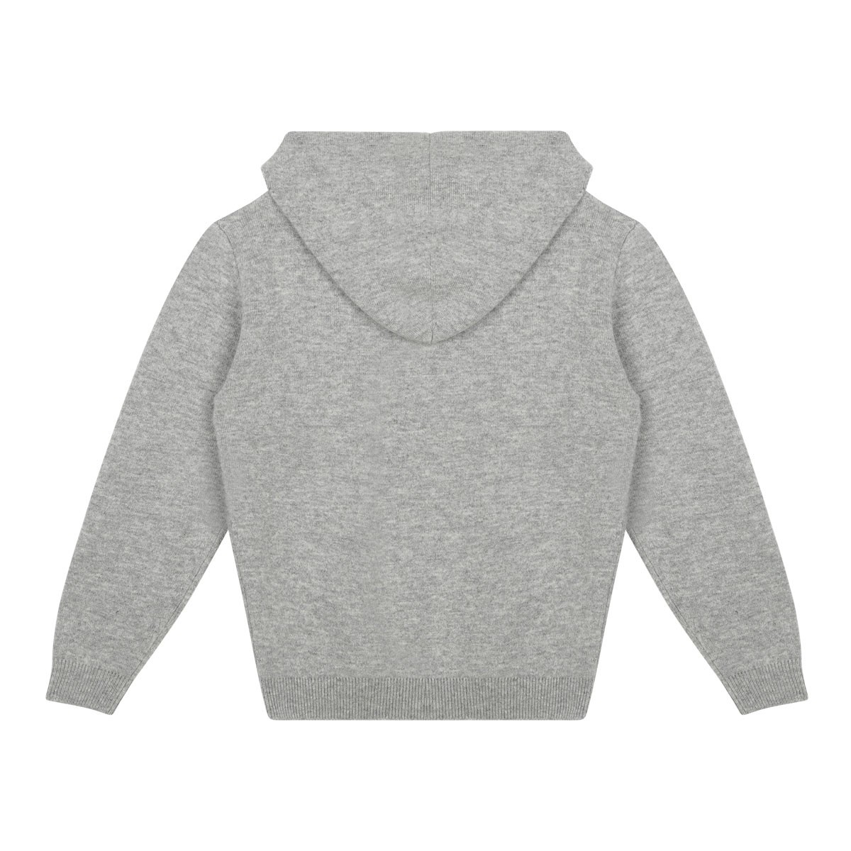Grey Wool and Cashmere Hoodie