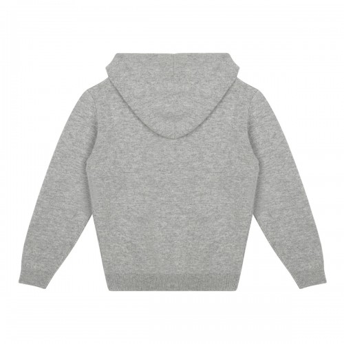 Grey Wool and Cashmere Hoodie