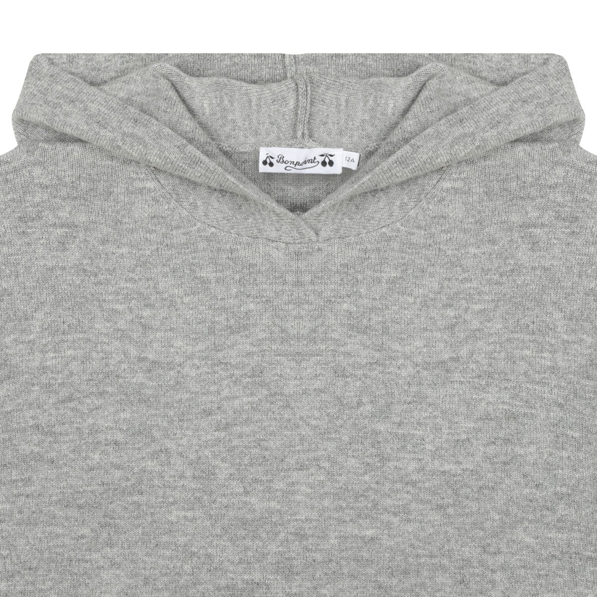 Grey Wool and Cashmere Hoodie