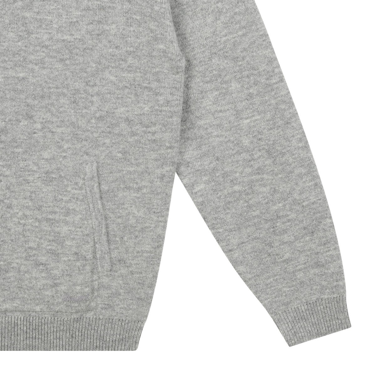 Grey Wool and Cashmere Hoodie