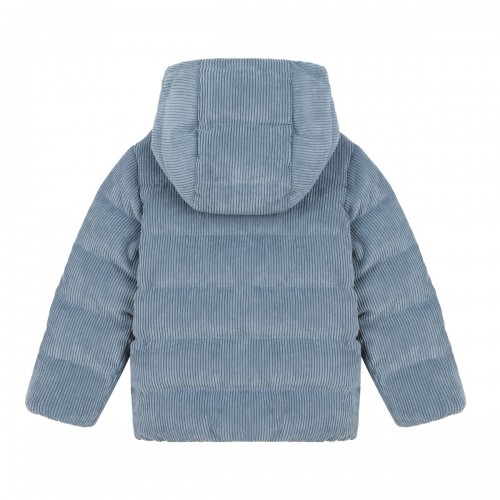 Puki Blue Down Jacket With Logo 2