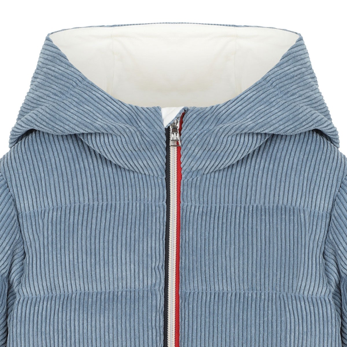 Puki Blue Down Jacket With Logo