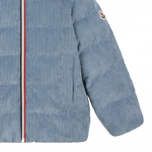 Puki Blue Down Jacket With Logo