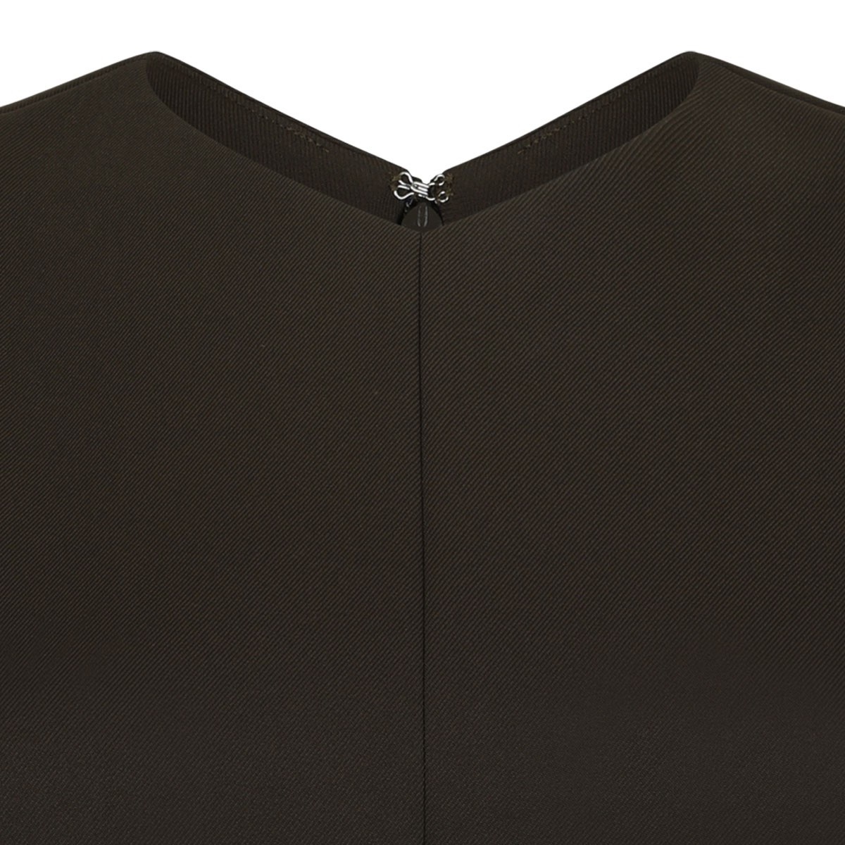 Olive Pesto Twill Wrap Dress