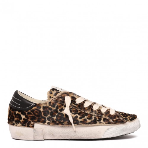 Leopard Motif Sneakers