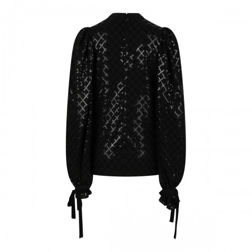 Black Sequin Embellished Shirt 2