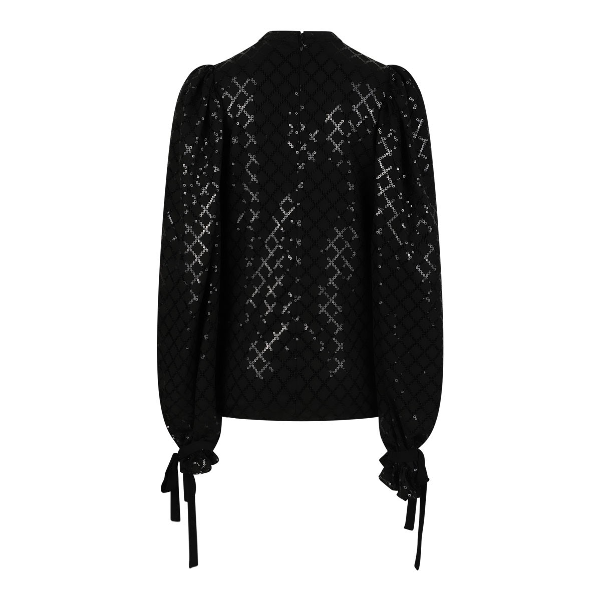 Black Sequin Embellished Shirt