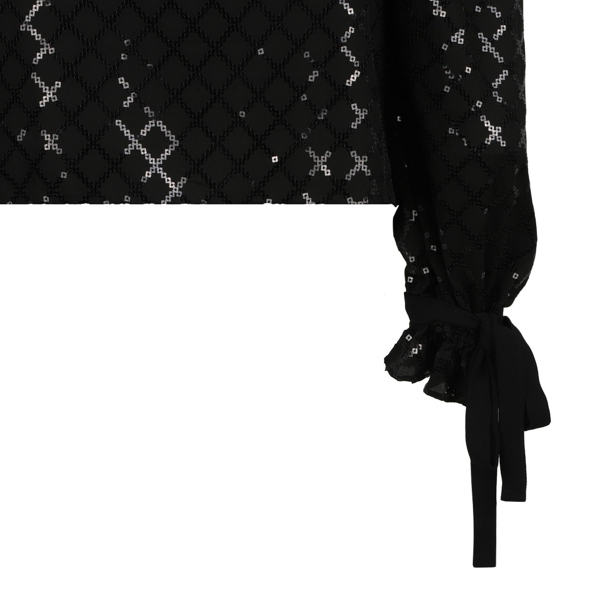 Black Sequin Embellished Shirt