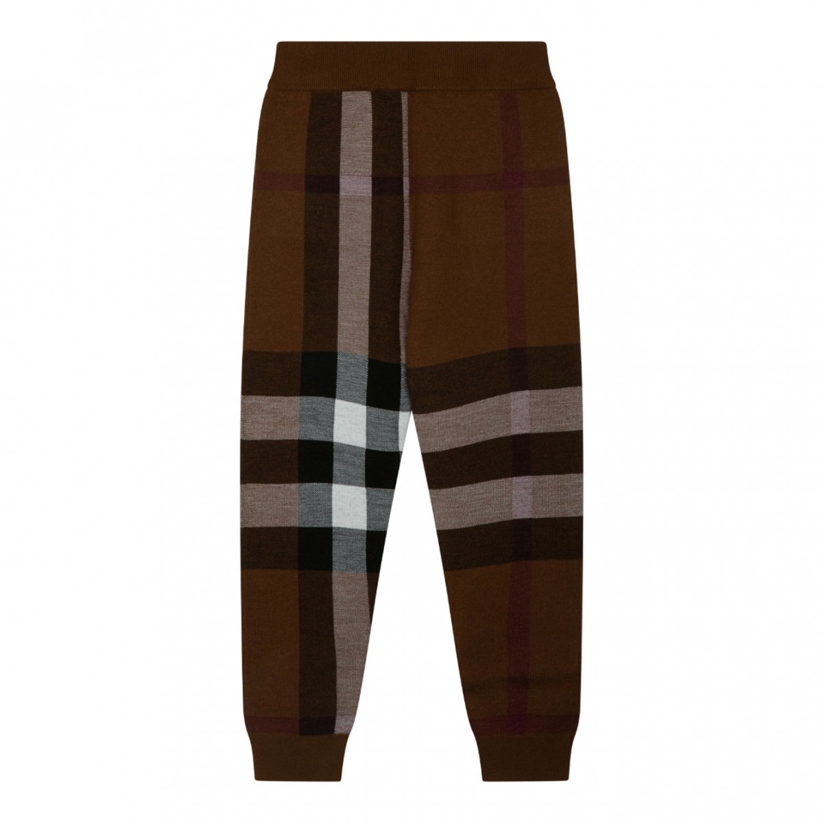 Brown Checked Pants