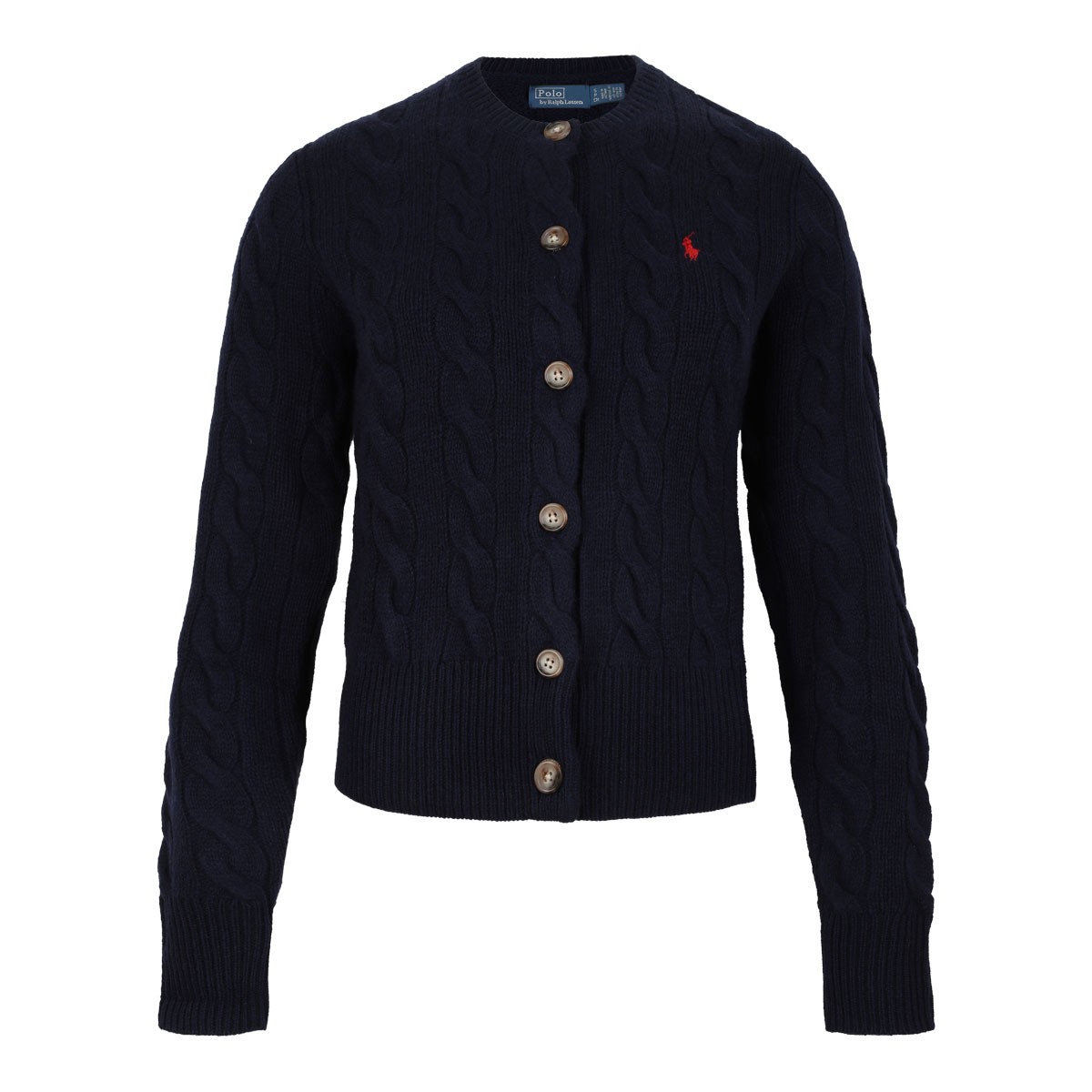 Hunter Navy Cable-Knit Cardigan