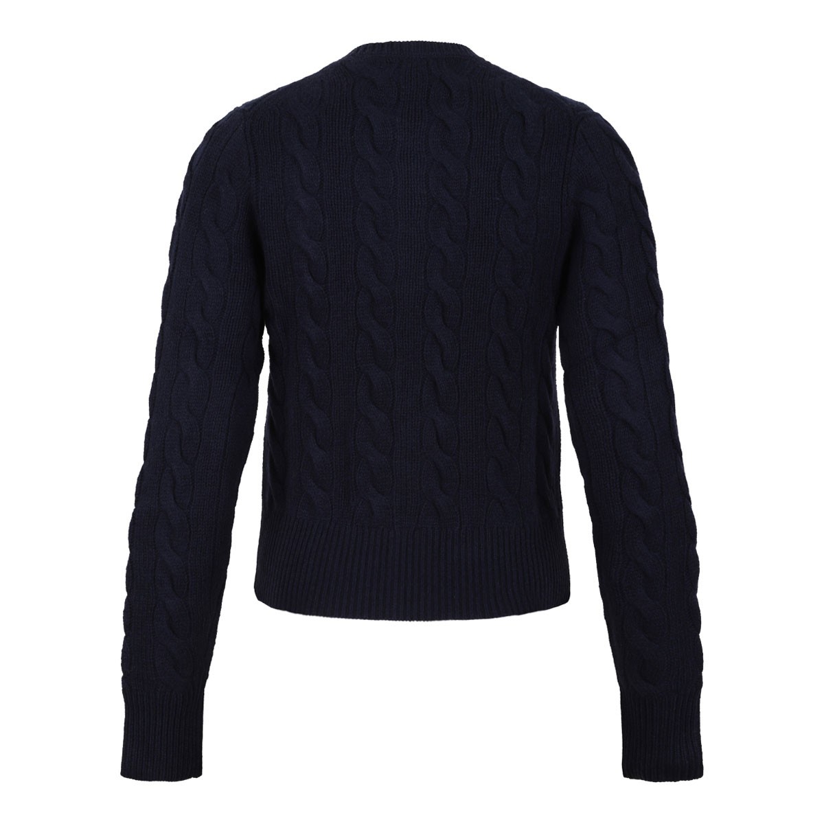 Hunter Navy Cable-Knit Cardigan