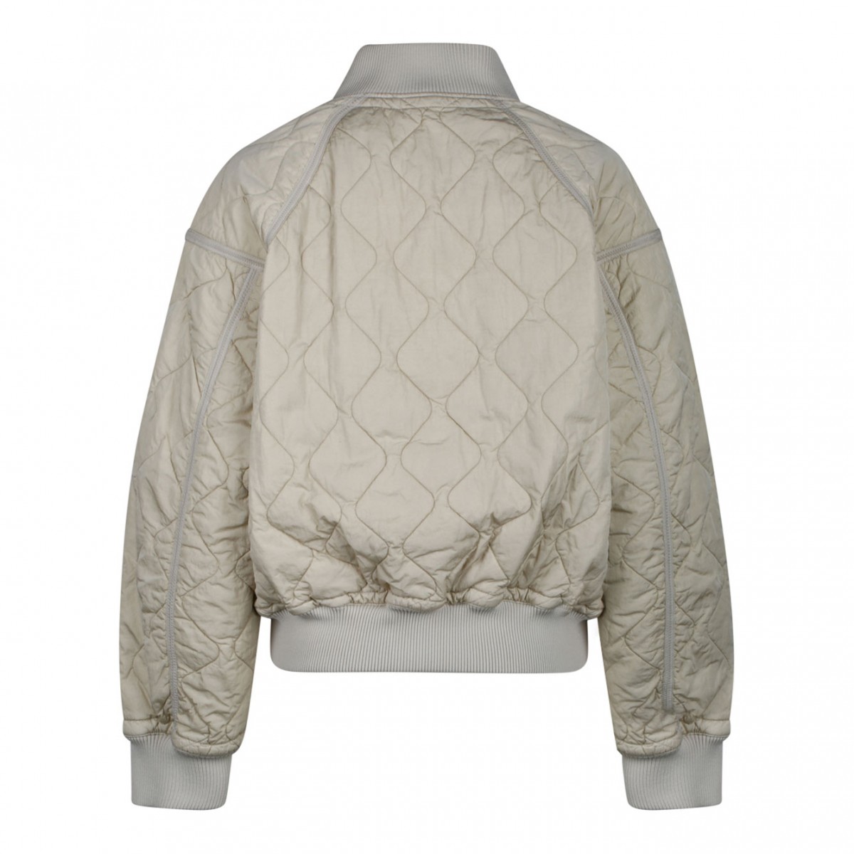 Quilted Nylon Bomber Jacket