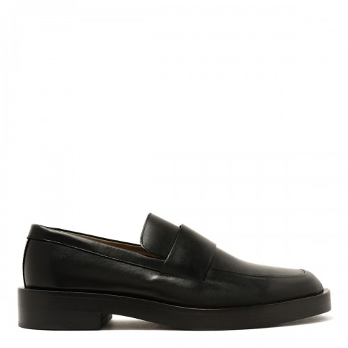 Black Leather Airfit Cushioned Loafers