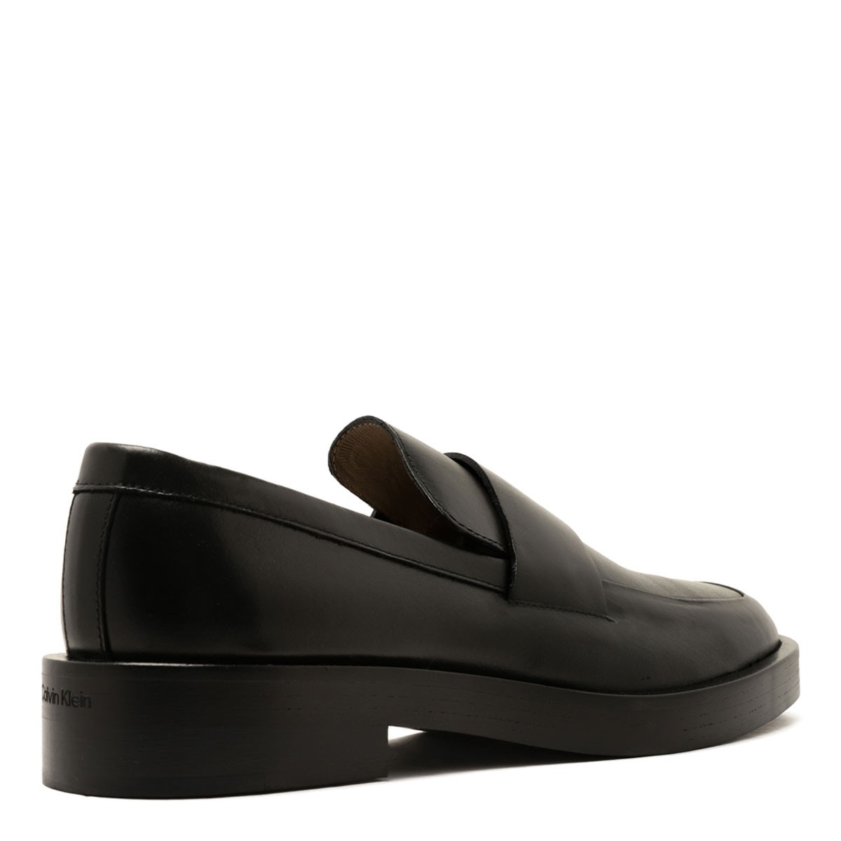 Black Leather Airfit Cushioned Loafers