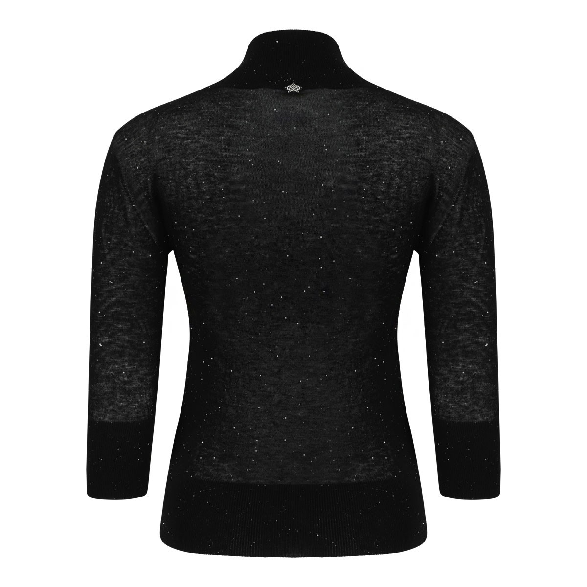 Black Sequin Embellished Top