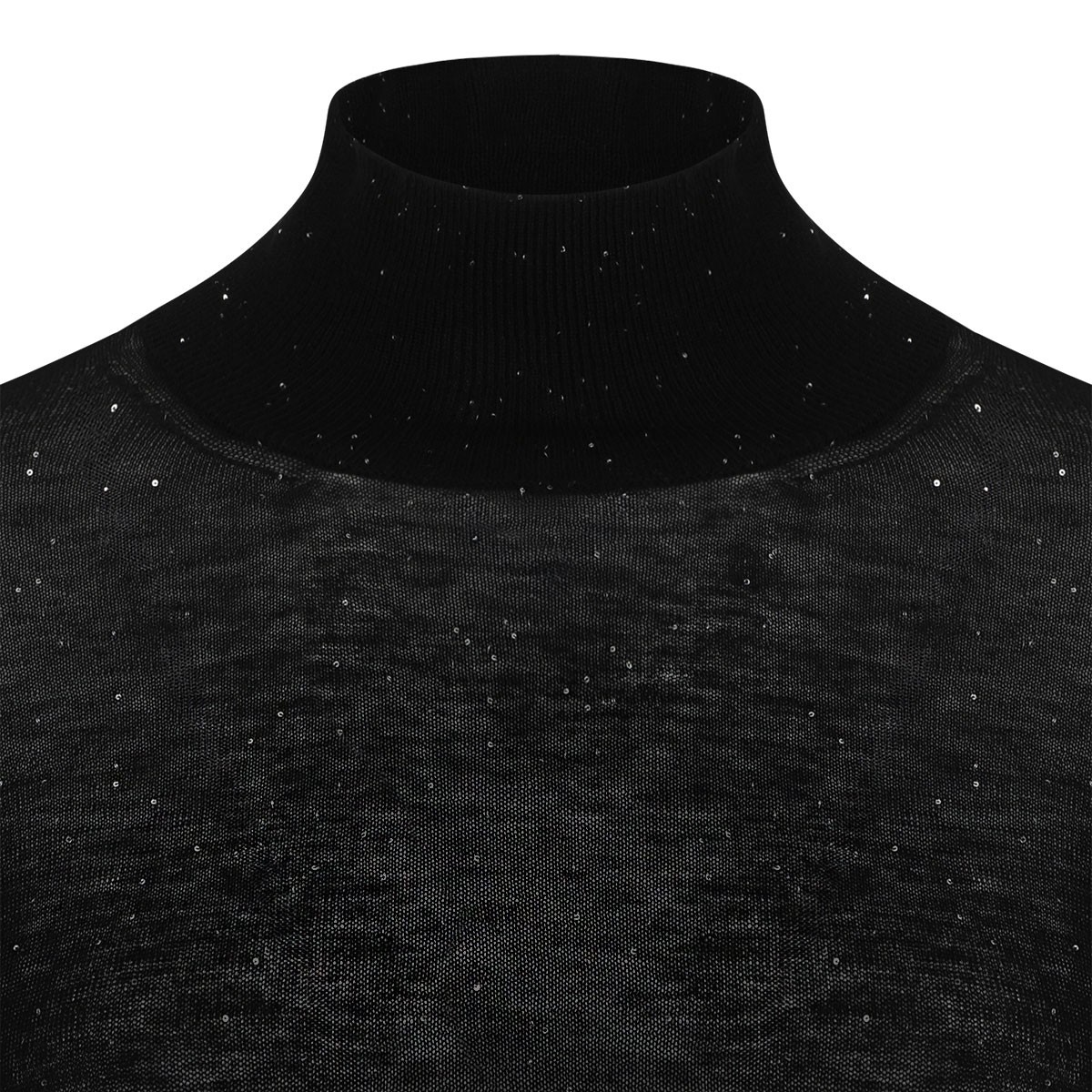 Black Sequin Embellished Top