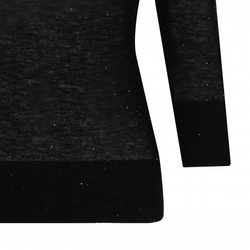 Black Sequin Embellished Top