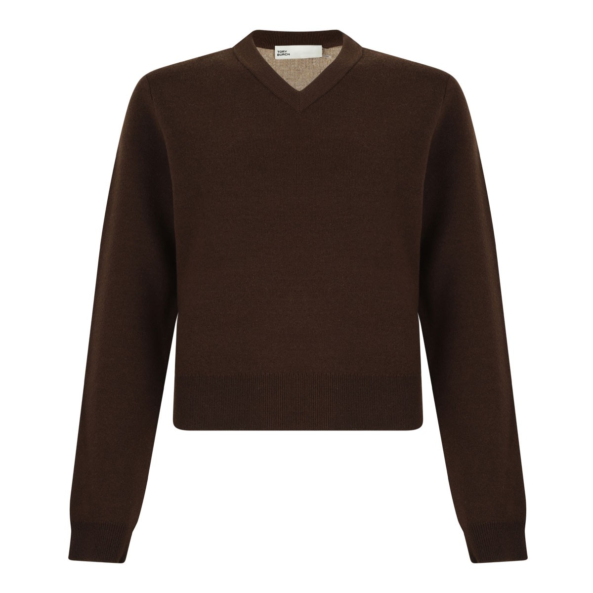 Dark Chestnut Brown Wool and Cashmere Sweater