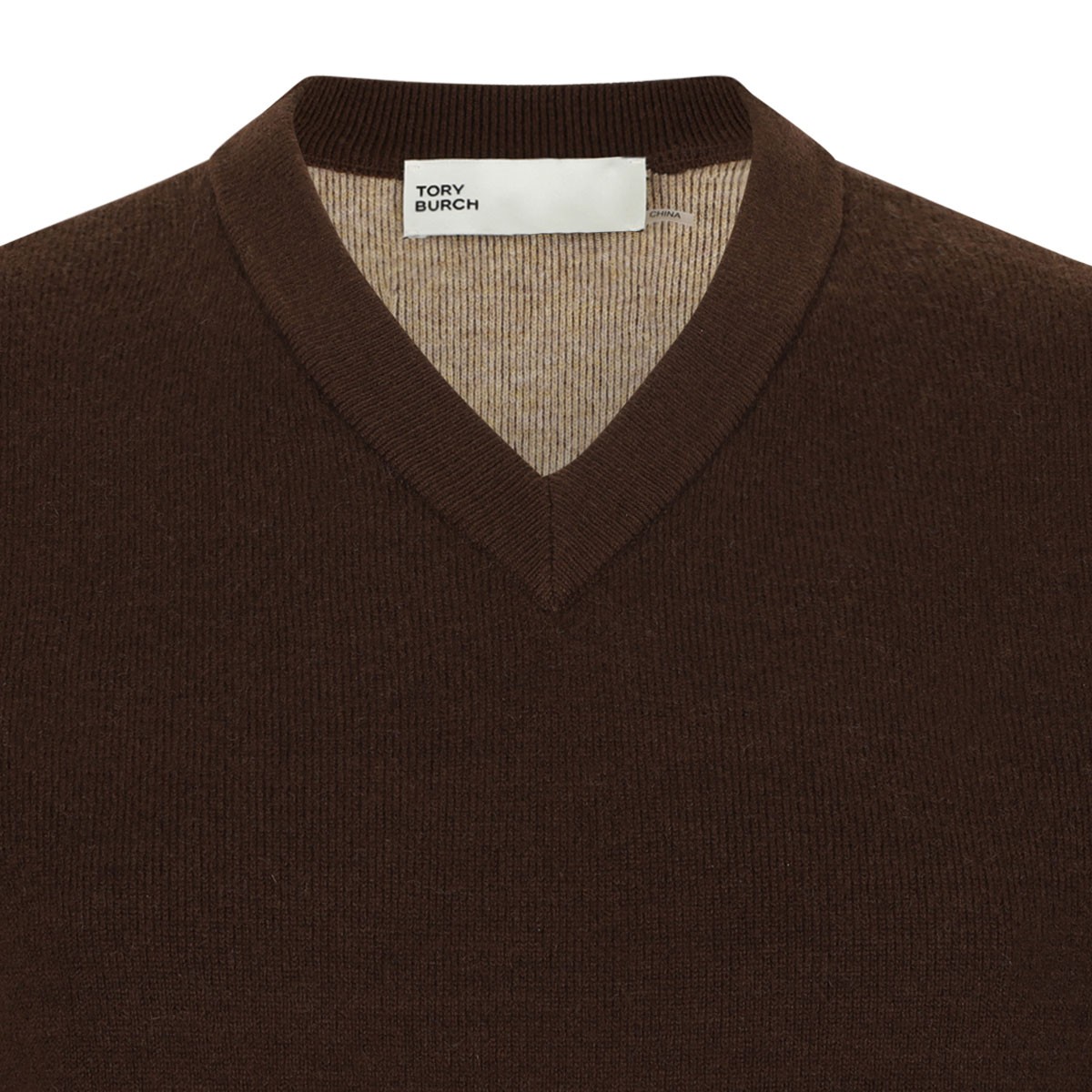 Dark Chestnut Brown Wool and Cashmere Sweater