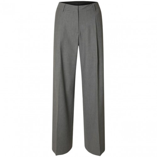 Medium Grey Melange Suit Trousers