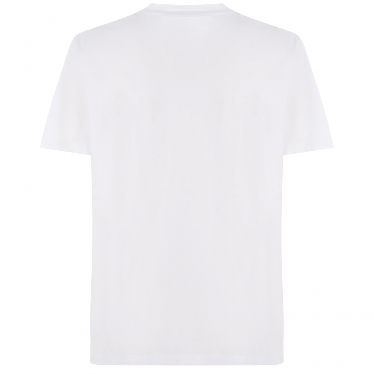 White Star Print Cotton T-Shirt