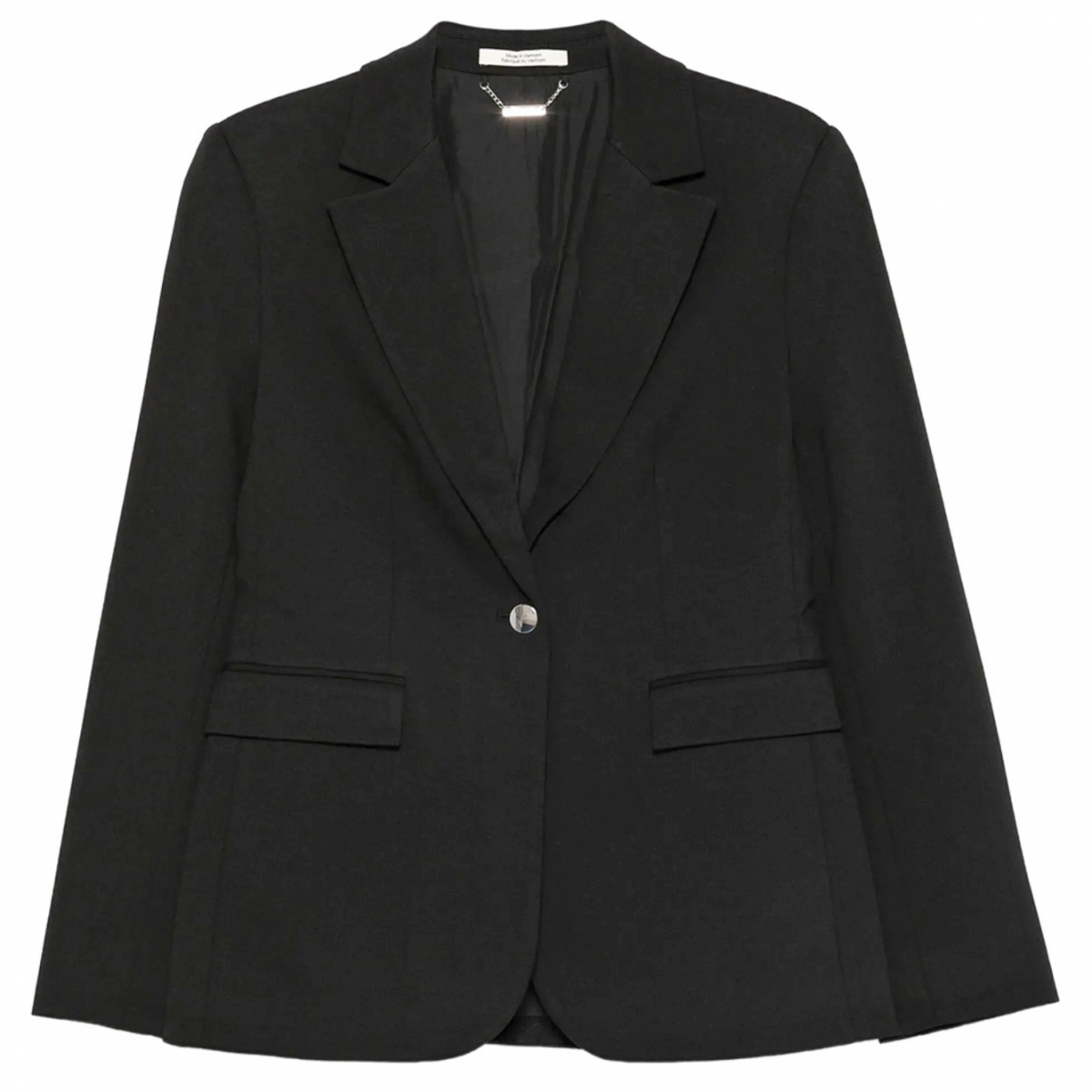 Black Single Bottom Blazer