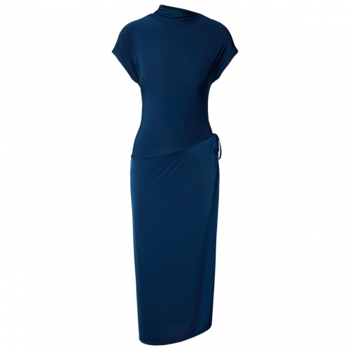 Pageant Blue Wrap Midi Dress