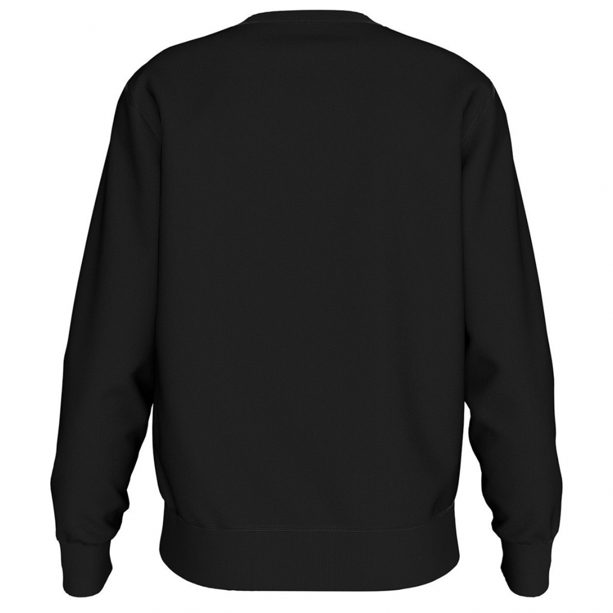 Black Logo Print Cotton Sweatshirt