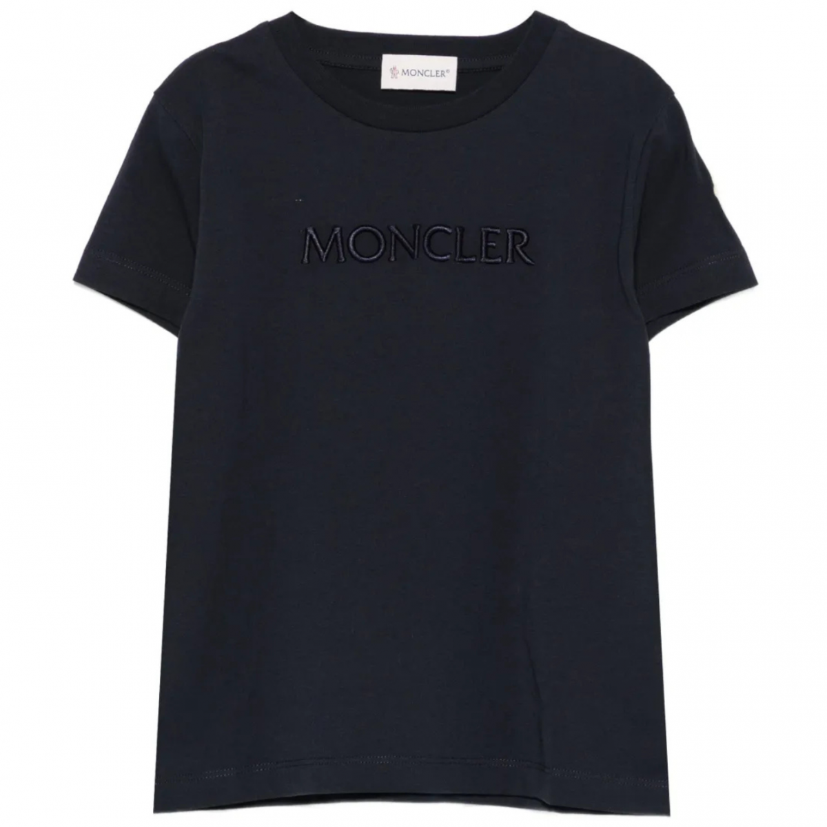 Black Logo Embroidered T-Shirt