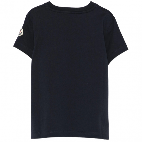 Black Logo Embroidered T-Shirt 2