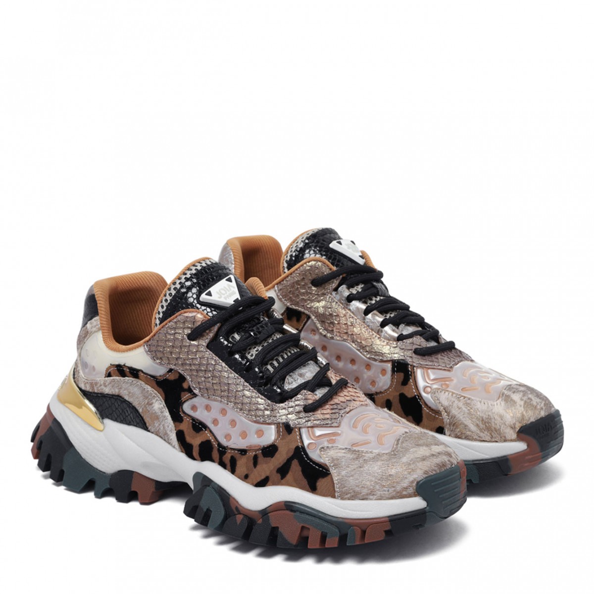 Juice Brown and Black Sneakers