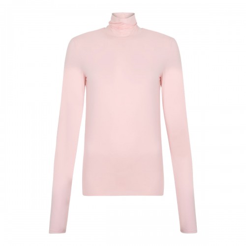 Blush Pink Turtleneck Long Sleeve Top