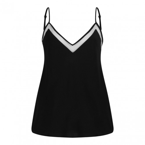 Black V-Neck Camisole Top