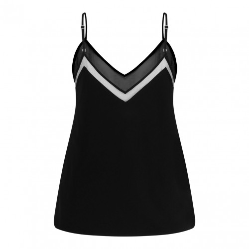 Black V-Neck Camisole Top 2