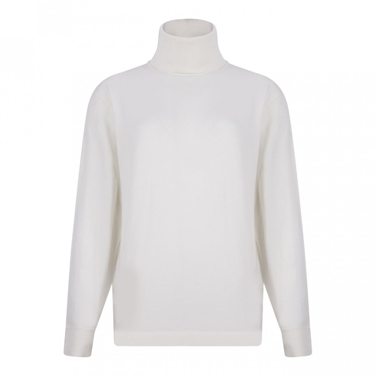 White High Neck Knitwear