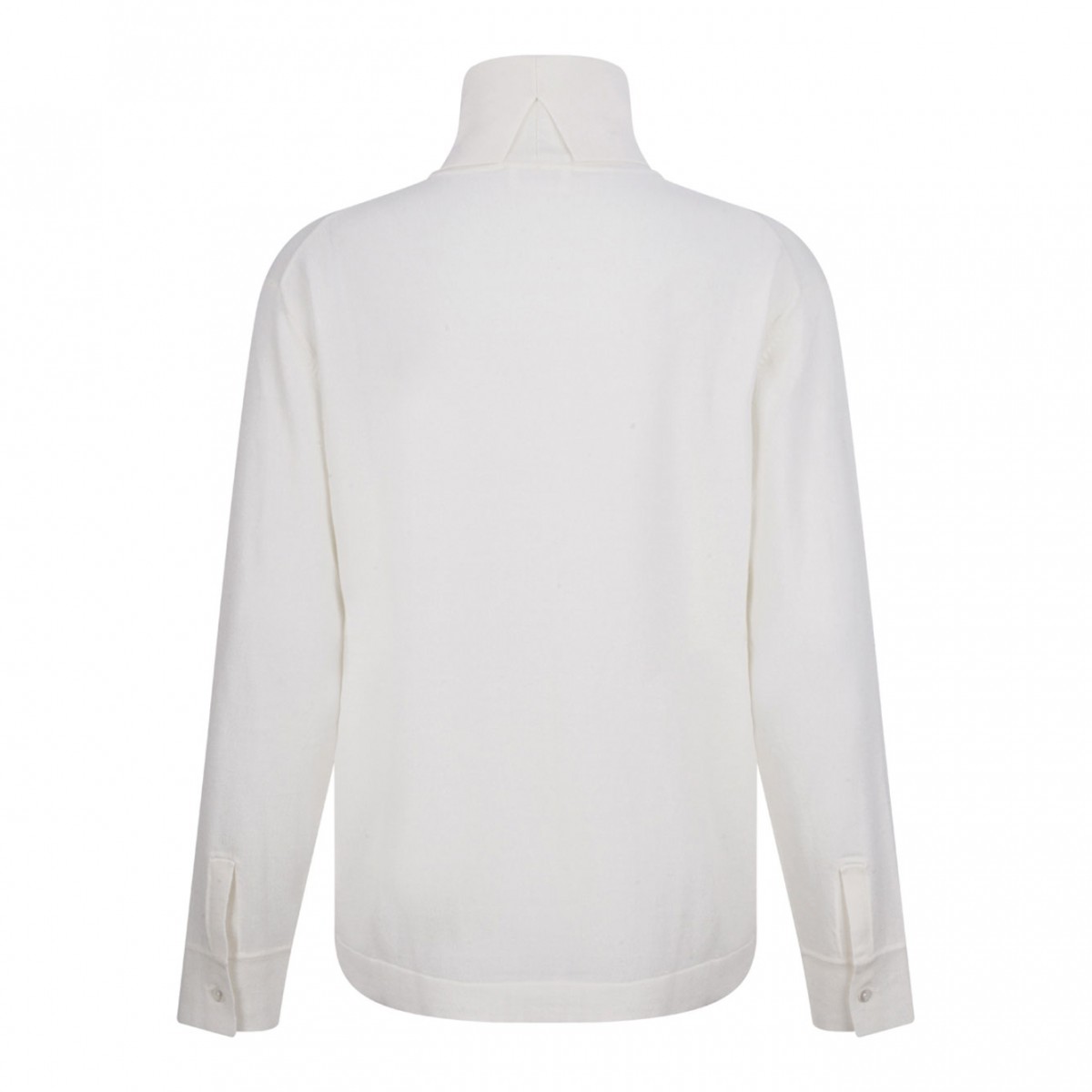White High Neck Knitwear