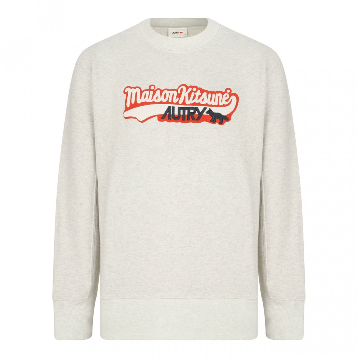 Light Beige Logo Print Sweatshirt