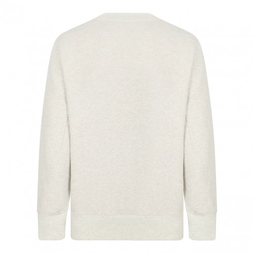 Light Beige Logo Print Sweatshirt
