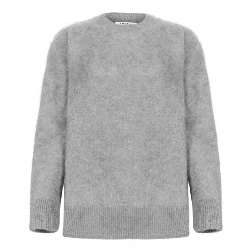 Light Grey Brushed Cashmere Sweater