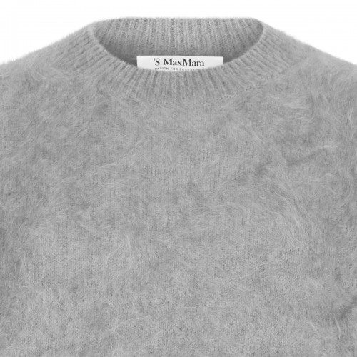 Light Grey Brushed Cashmere Sweater