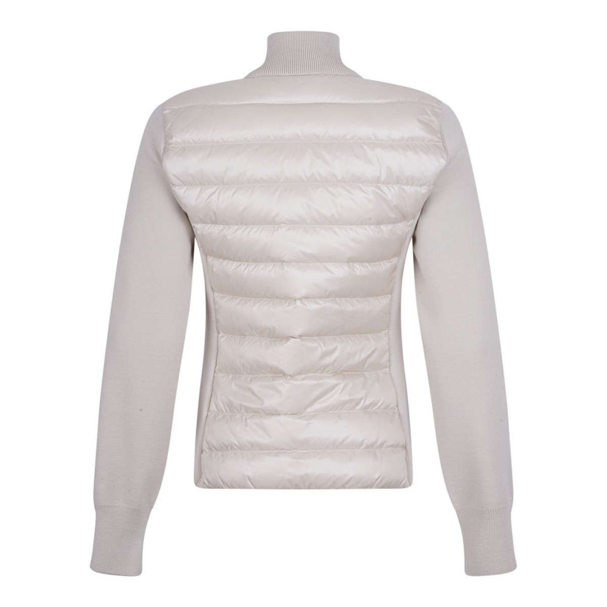 White Cardigan Jacket With Zip